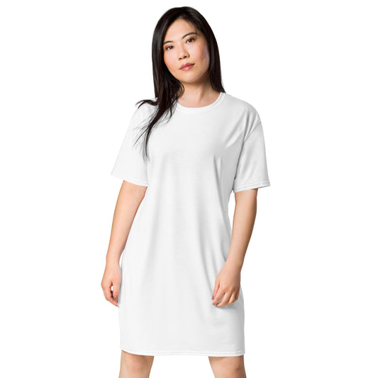 iSAW Womens White T-Shirt Dress - iSAW Company