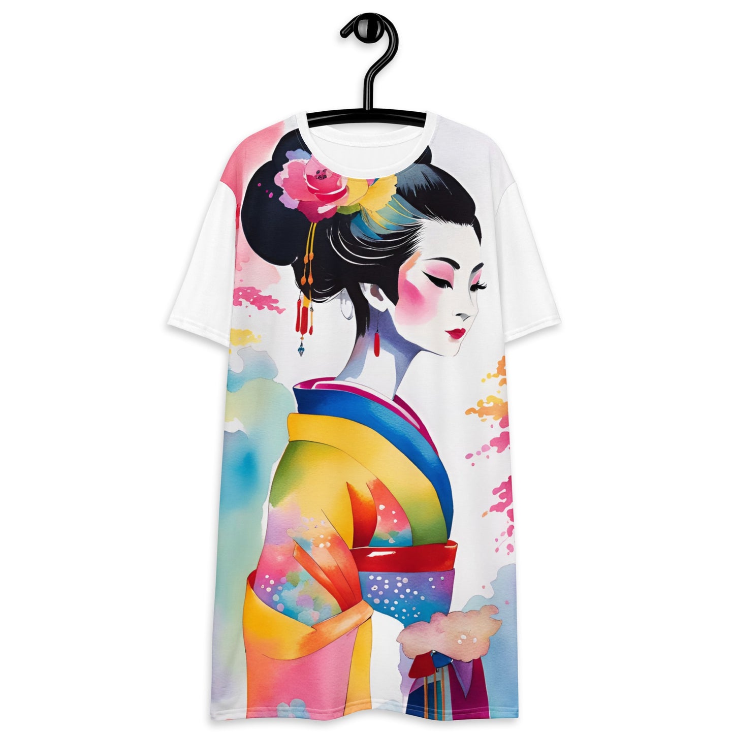 Geisha Girl - Womens T-Shirt Dress - iSAW Company
