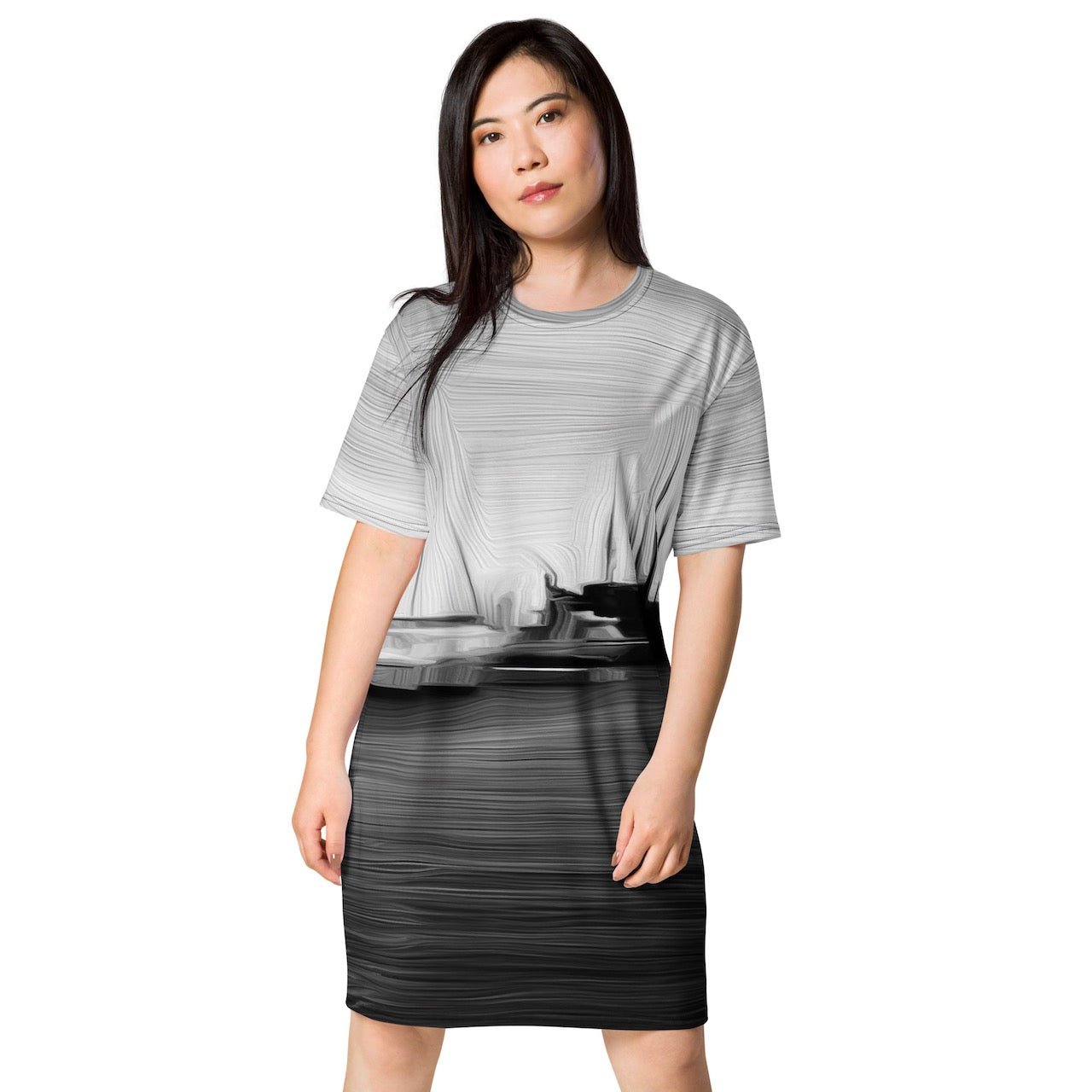 The Sleeping Yachts (at Night) - Womens T-Shirt Dress - iSAW Company