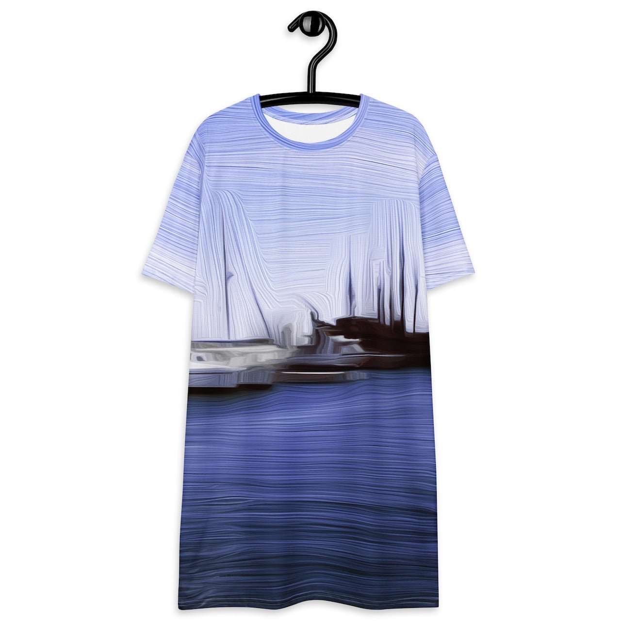 The Sleeping Yachts (at Afternoon) - Womens T-Shirt Dress - iSAW Company