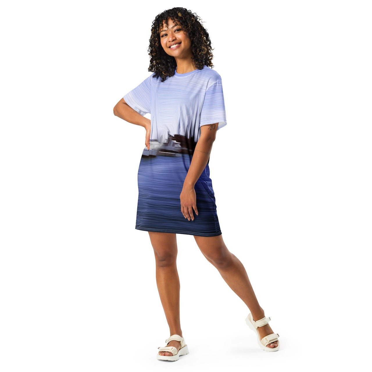 The Sleeping Yachts (at Afternoon) - Womens T-Shirt Dress - iSAW Company