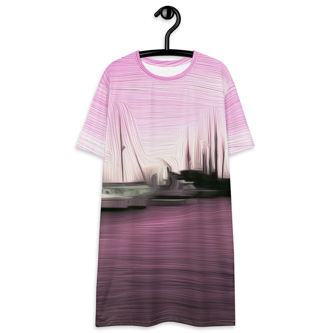 The Sleeping Yachts (at Evening) - Womens T-Shirt Dress - iSAW Company