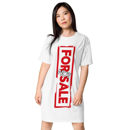 Not For Sale Red Stamp - Womens T-Shirt Dress - iSAW Company