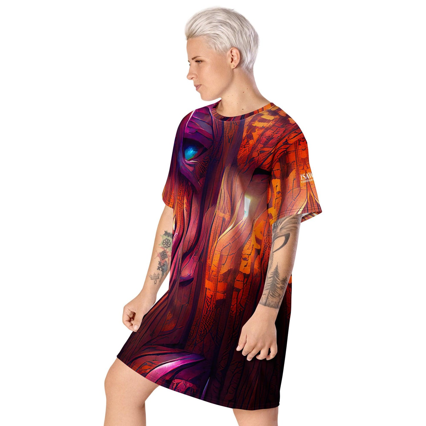 Hardwood - Womens T-Shirt Dress - iSAW Company