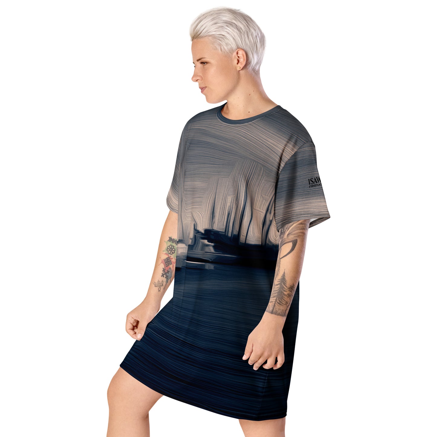 The Sleeping Yachts (at Sunrise) - Womens T-Shirt Dress