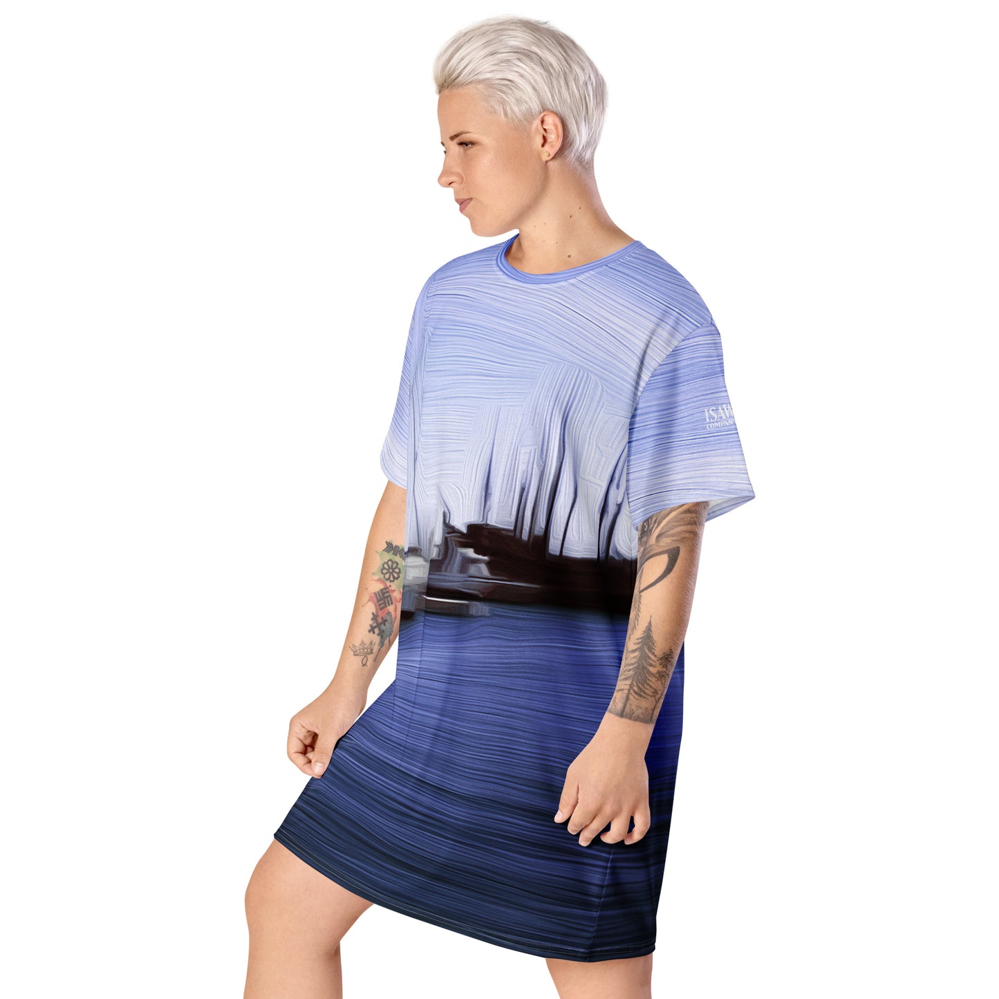 The Sleeping Yachts (at Afternoon) - Womens T-Shirt Dress