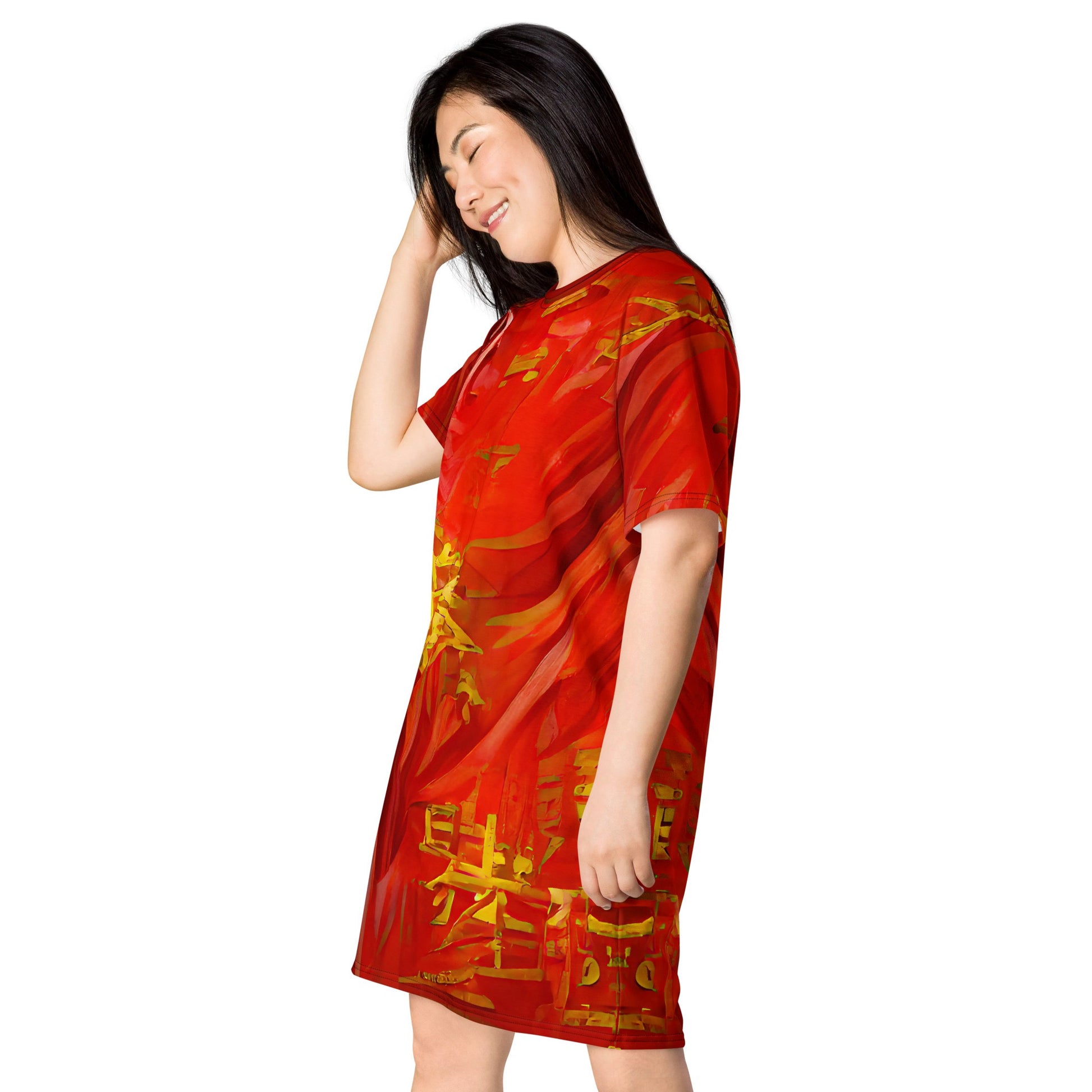 Qízhì - Womens T-Shirt Dress - iSAW Company