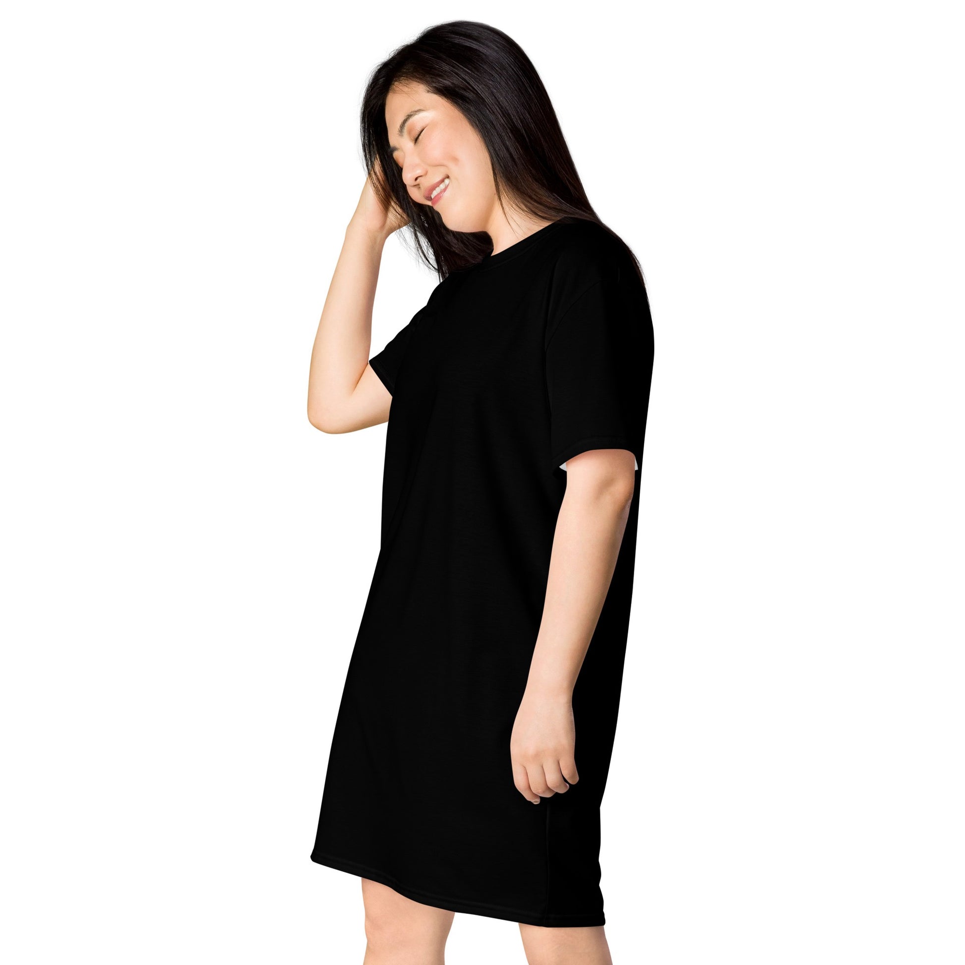 iSAW Womens Black T-Shirt Dress - iSAW Company