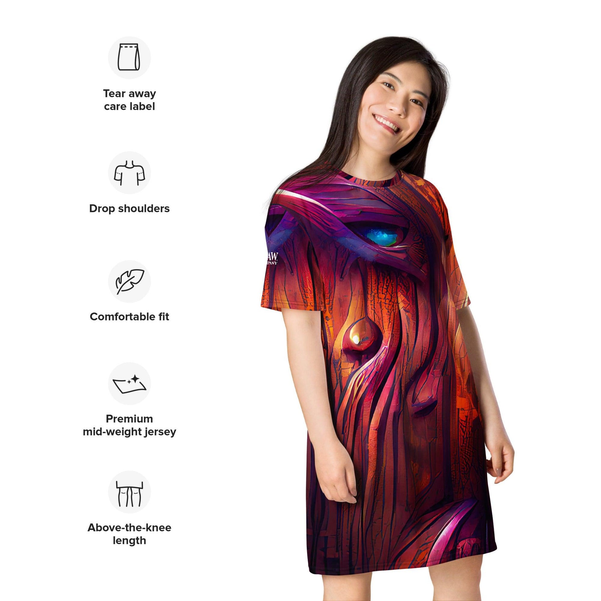 Hardwood - Womens T-Shirt Dress - iSAW Company