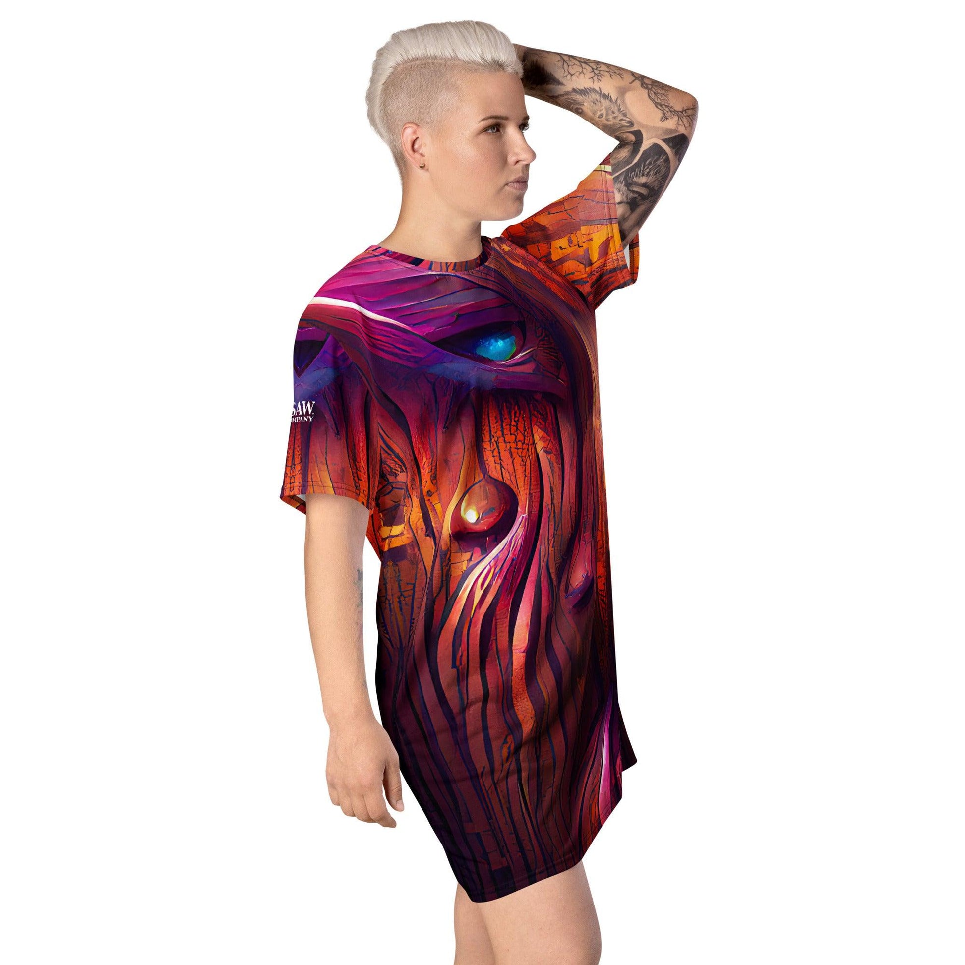 Hardwood - Womens T-Shirt Dress - iSAW Company