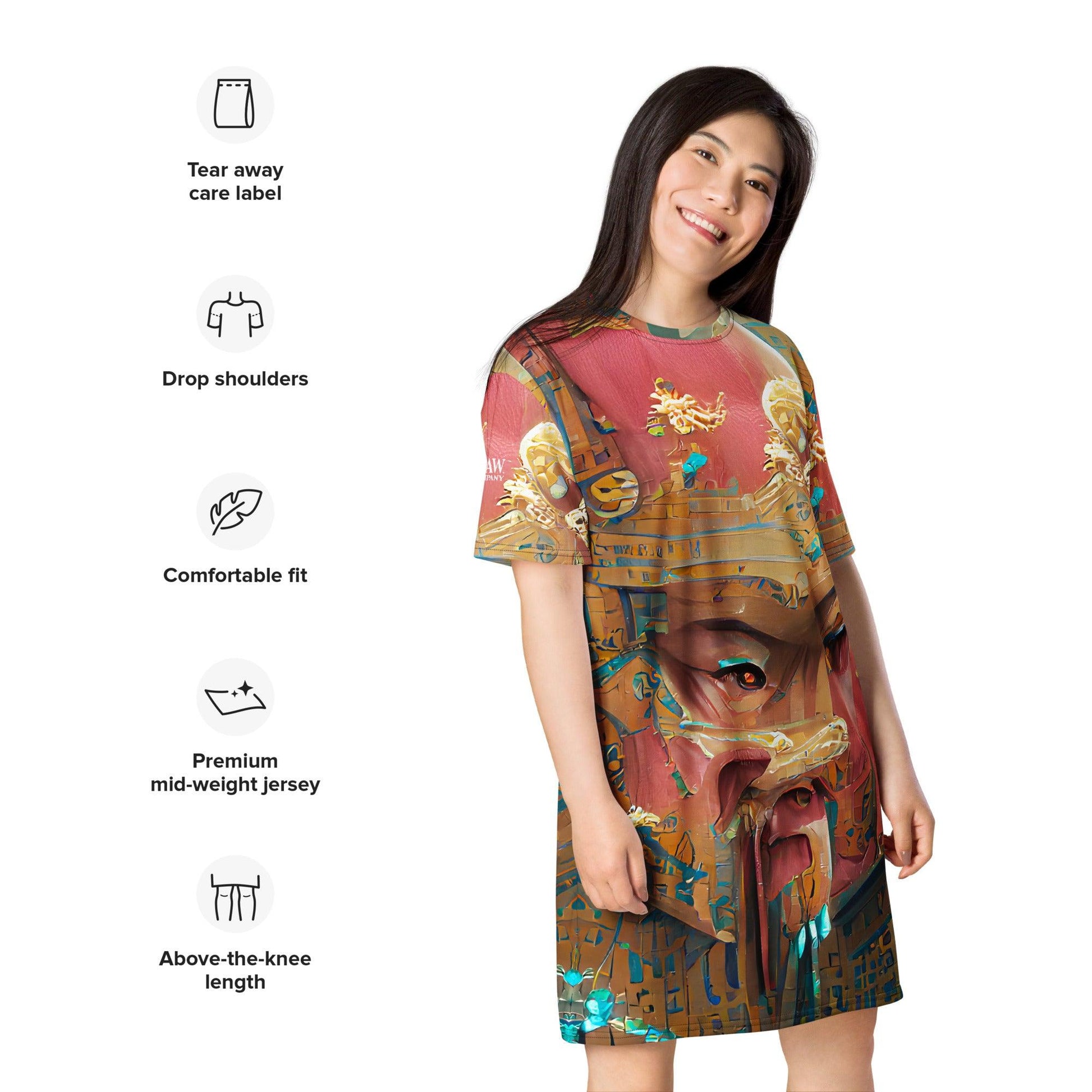 Huángdì - Womens T-Shirt Dress - iSAW Company