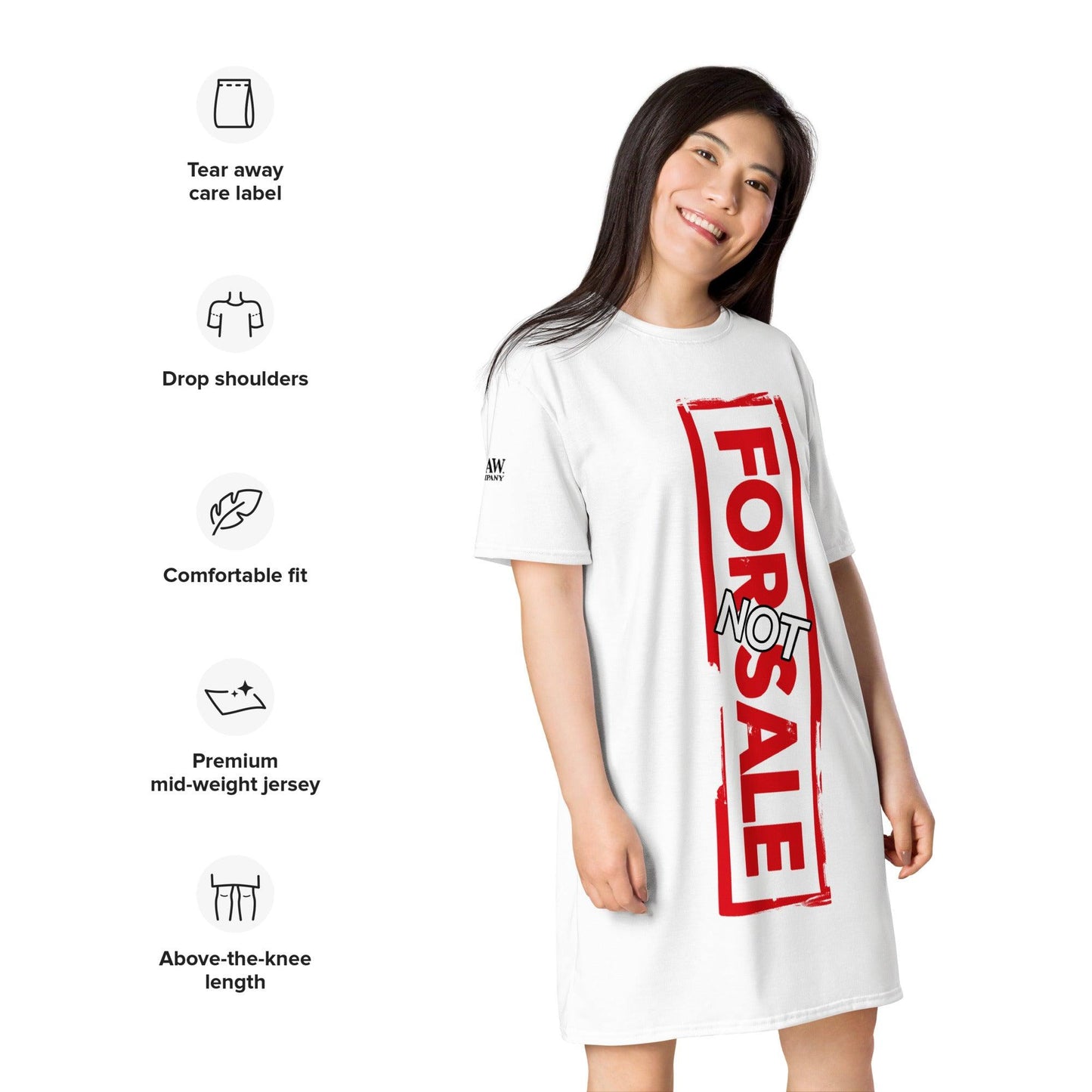 Not For Sale Red Stamp - Womens T-Shirt Dress