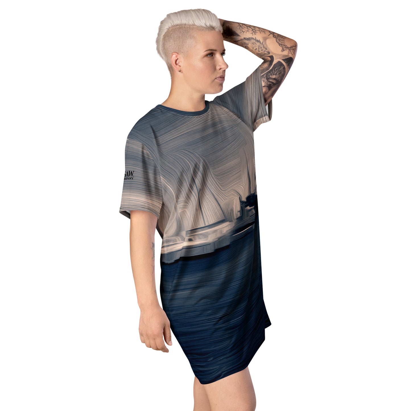 The Sleeping Yachts (at Sunrise) - Womens T-Shirt Dress