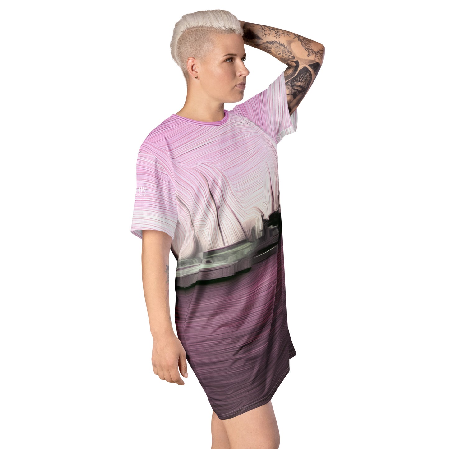 The Sleeping Yachts (at Evening) - Womens T-Shirt Dress