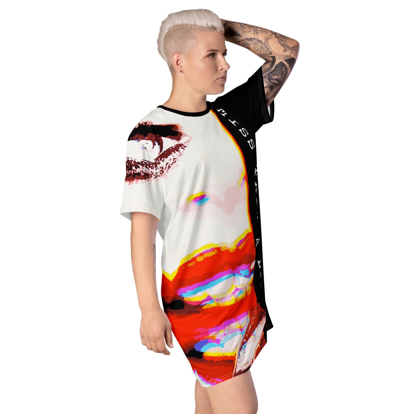 Miss Talk A Lot - Womens T-Shirt Dress - iSAW Company