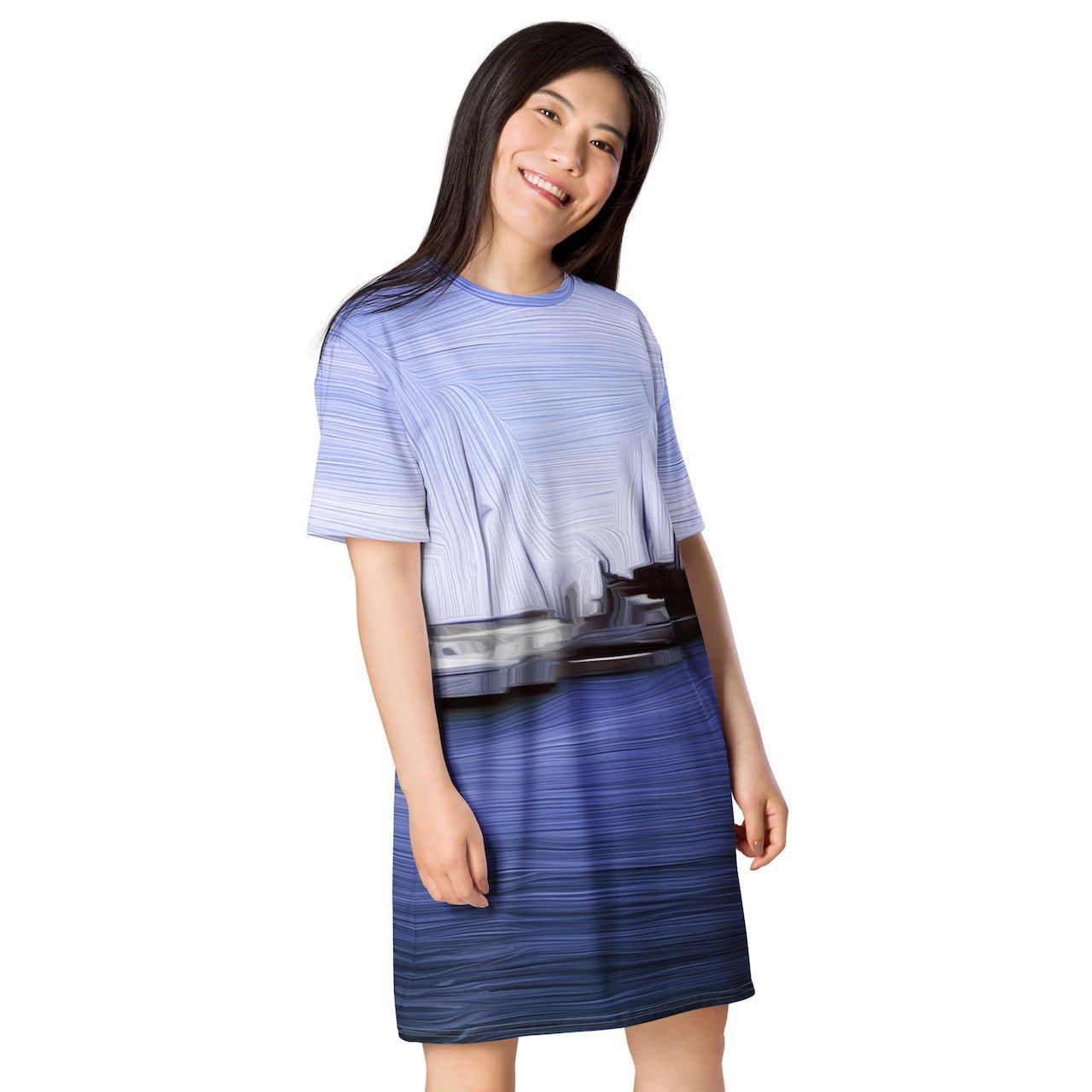 The Sleeping Yachts (at Afternoon) - Womens T-Shirt Dress - iSAW Company