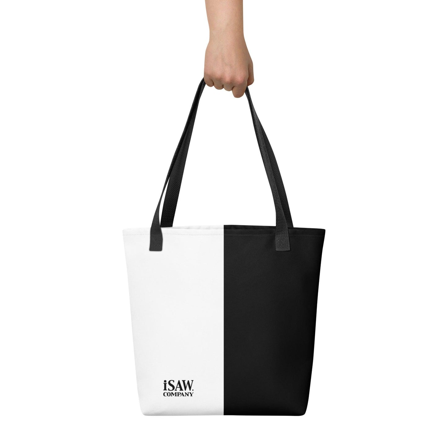 Half Black Half White - Tote Bag