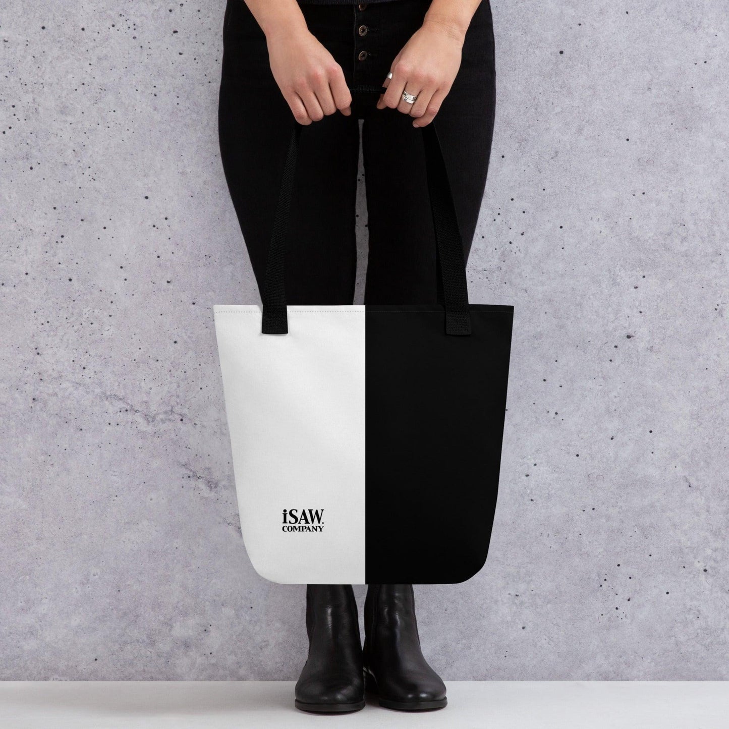 Half Black Half White - Tote Bag