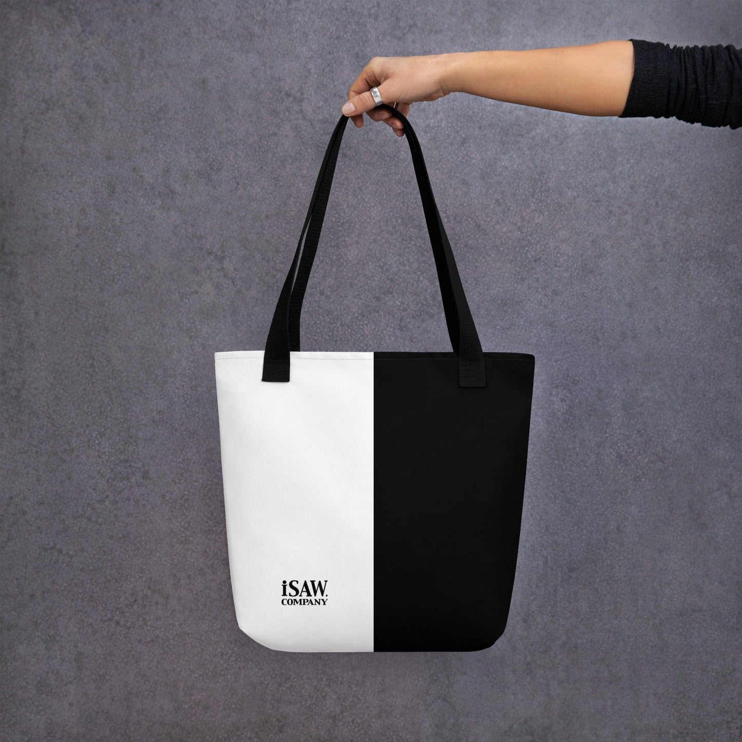 Half Black Half White - Tote Bag