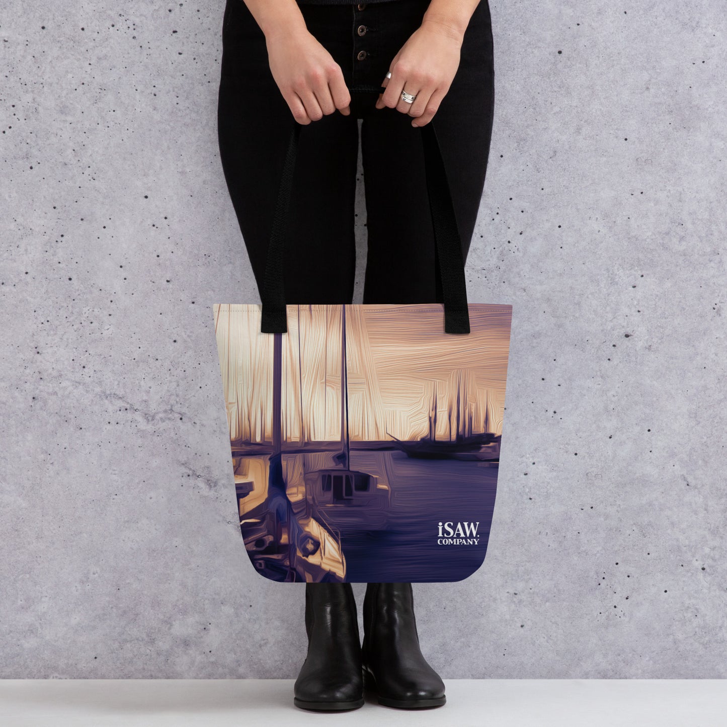 The Sleeping Yachts (at Sunset) - Tote Bag