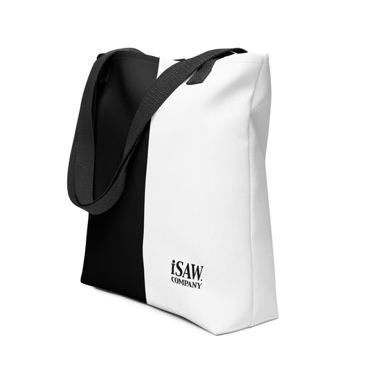 Half Black Half White - Tote Bag