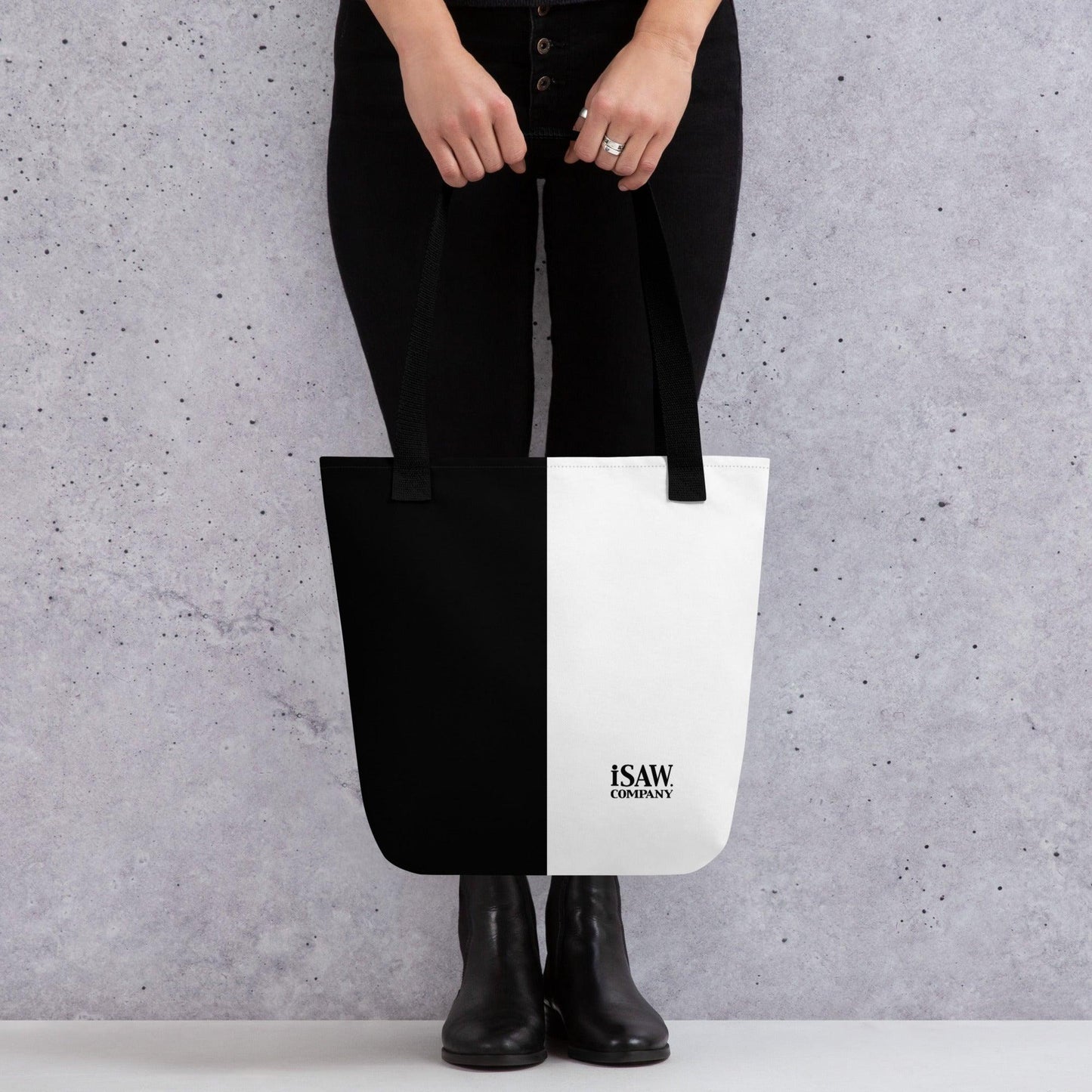 Half Black Half White - Tote Bag