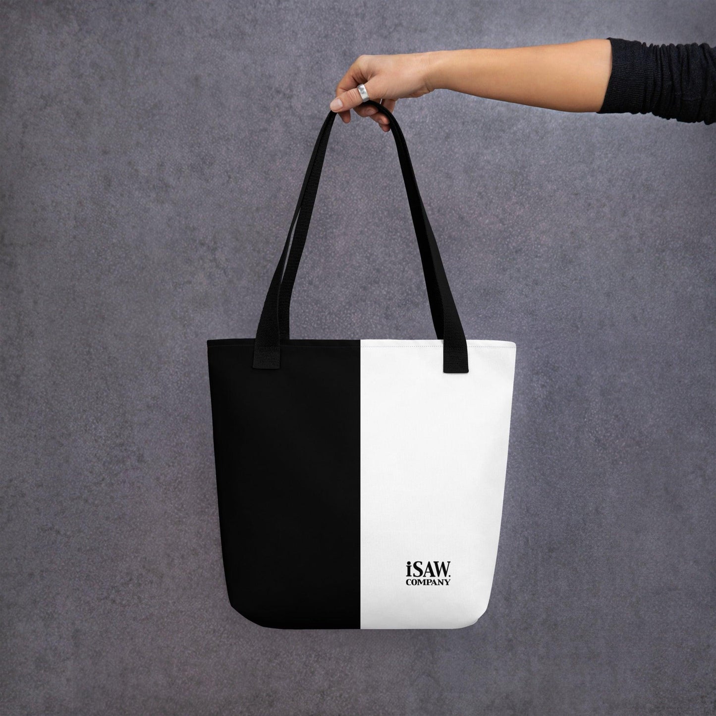 Half Black Half White - Tote Bag