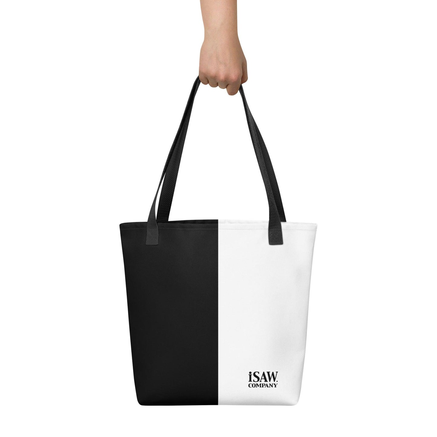 Half Black Half White - Tote Bag