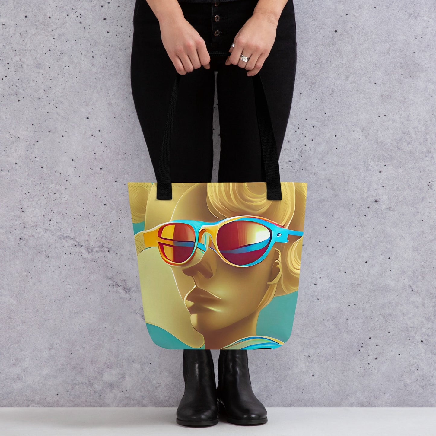 Retro Cool Blue - Tote Bag - iSAW Company - iSAW Company