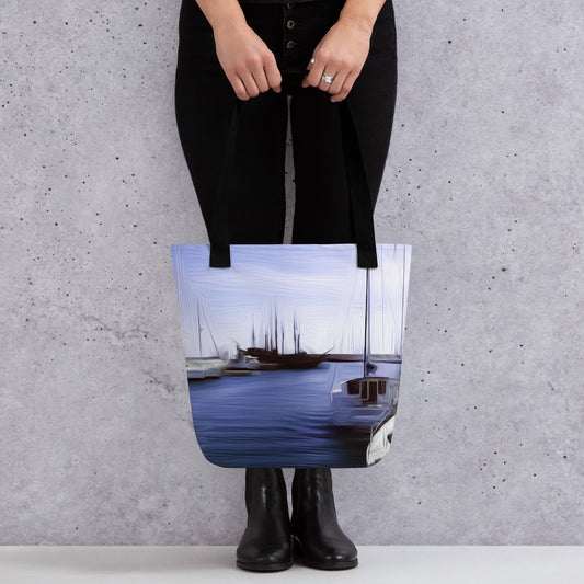 The Sleeping Yachts (at Afternoon) - Tote Bag - iSAW Company