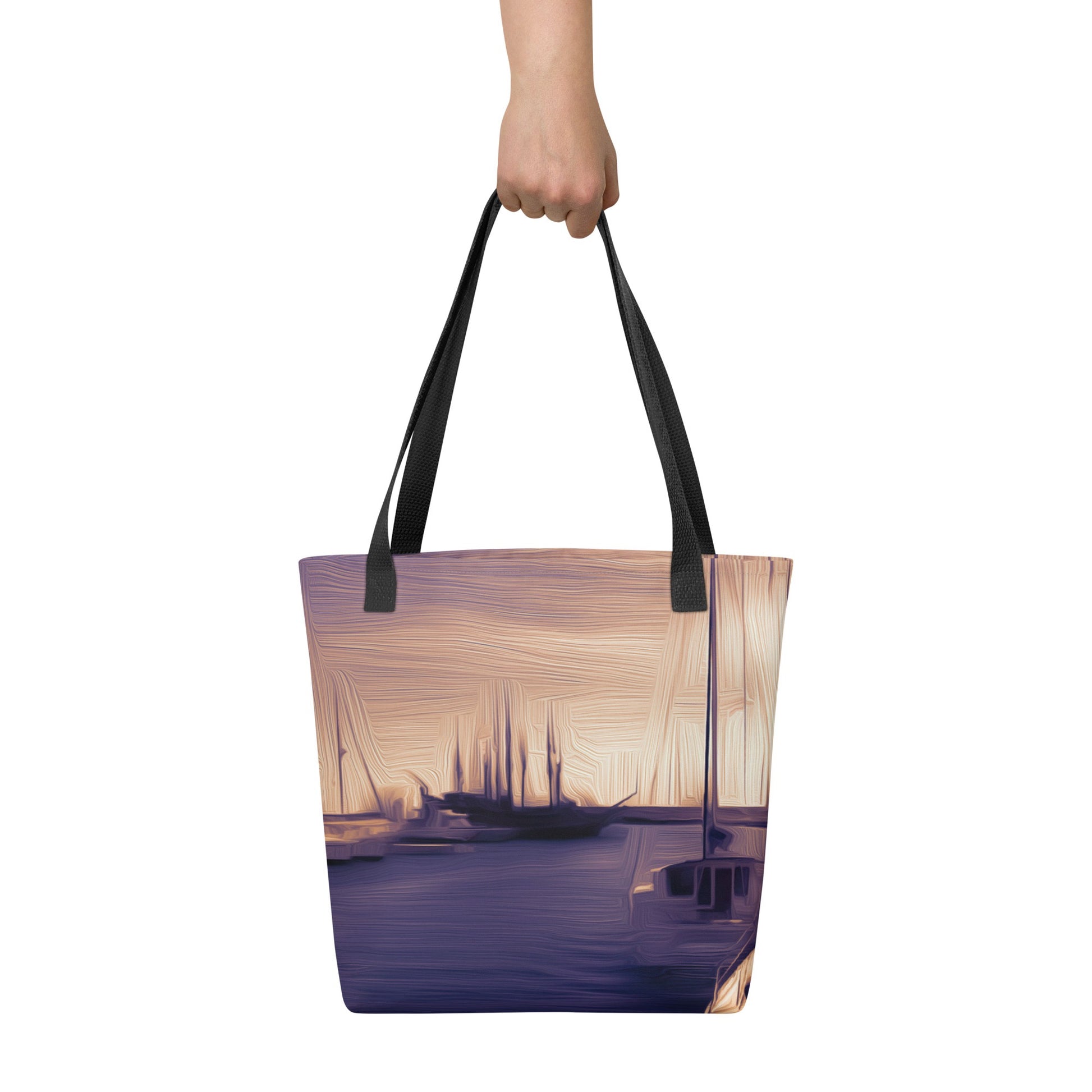 The Sleeping Yachts (at Sunset) - Tote Bag - iSAW Company