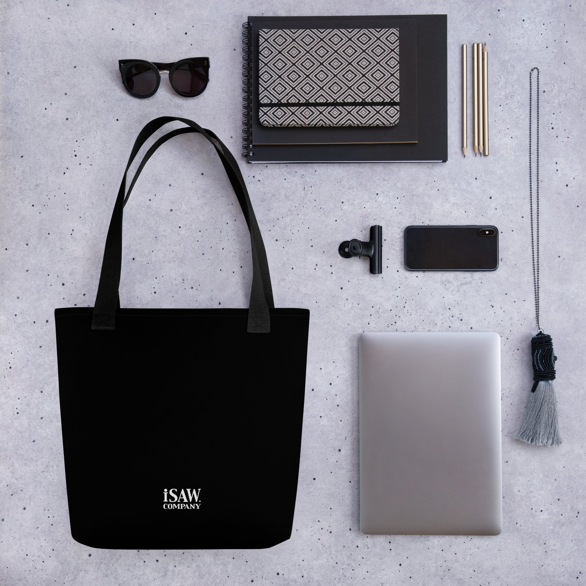 iSAW Black Tote Bag - iSAW Company