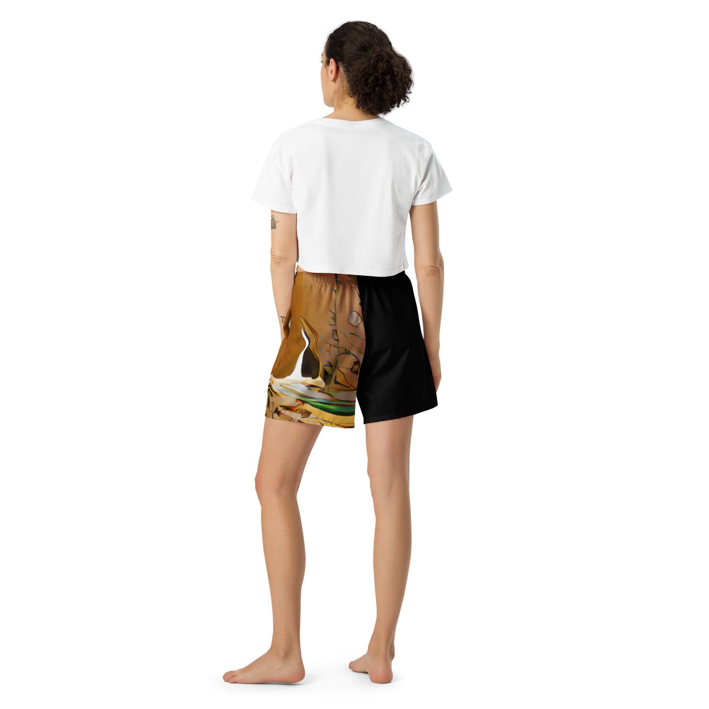 Half Black Half Gāolàng - Unisex Athletic Shorts - iSAW Company