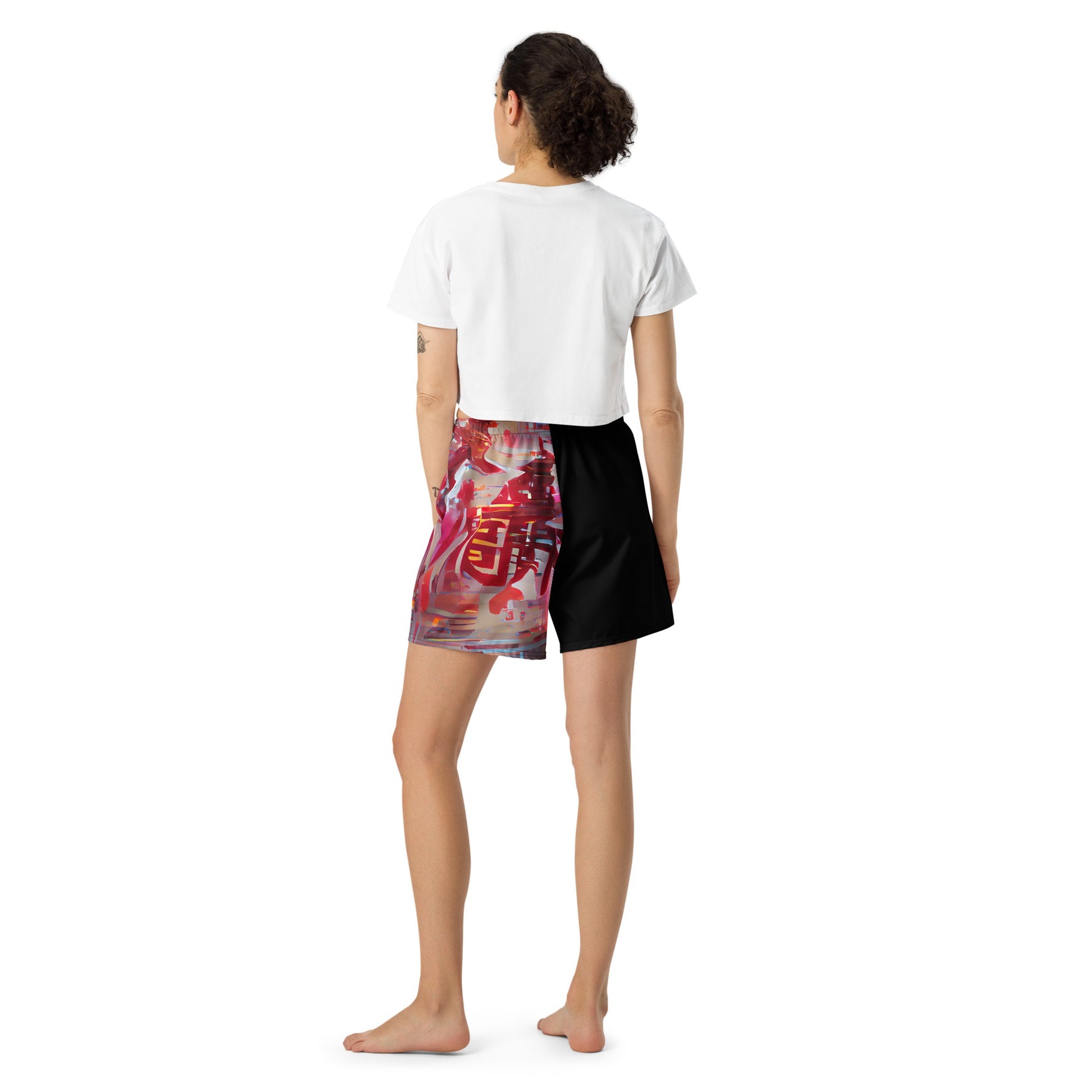 Half Black Half Báijiǔ - Unisex Athletic Shorts - iSAW Company