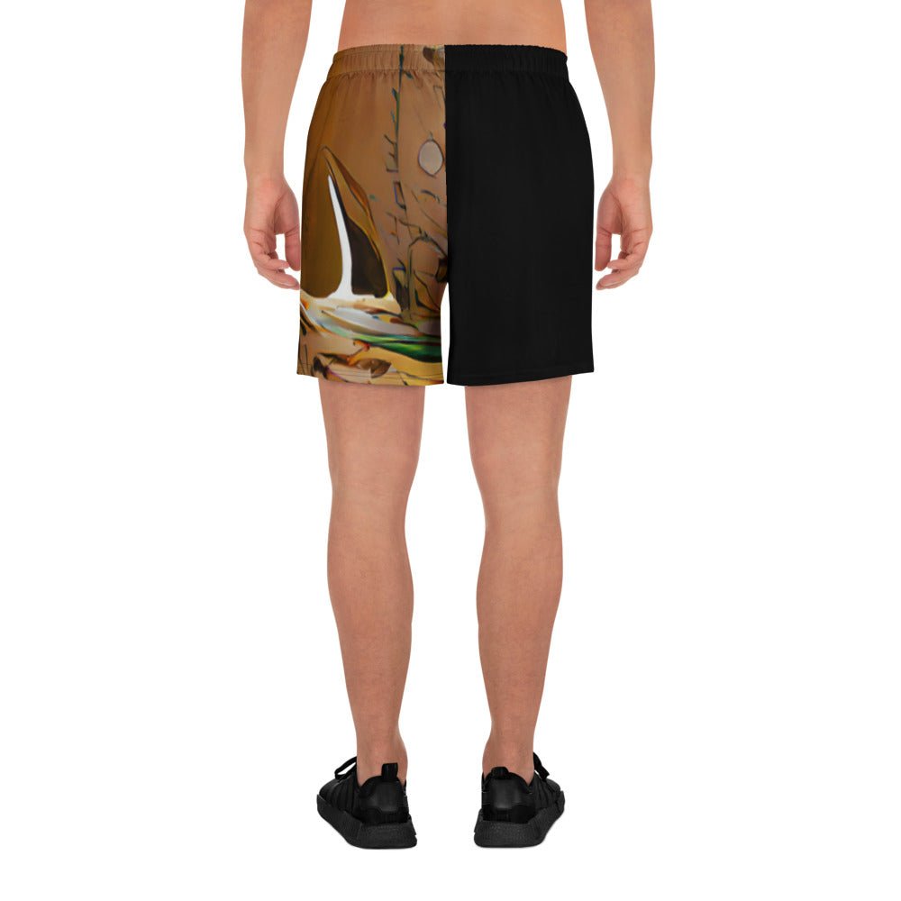 Half Black Half Gāolàng - Unisex Athletic Shorts - iSAW Company