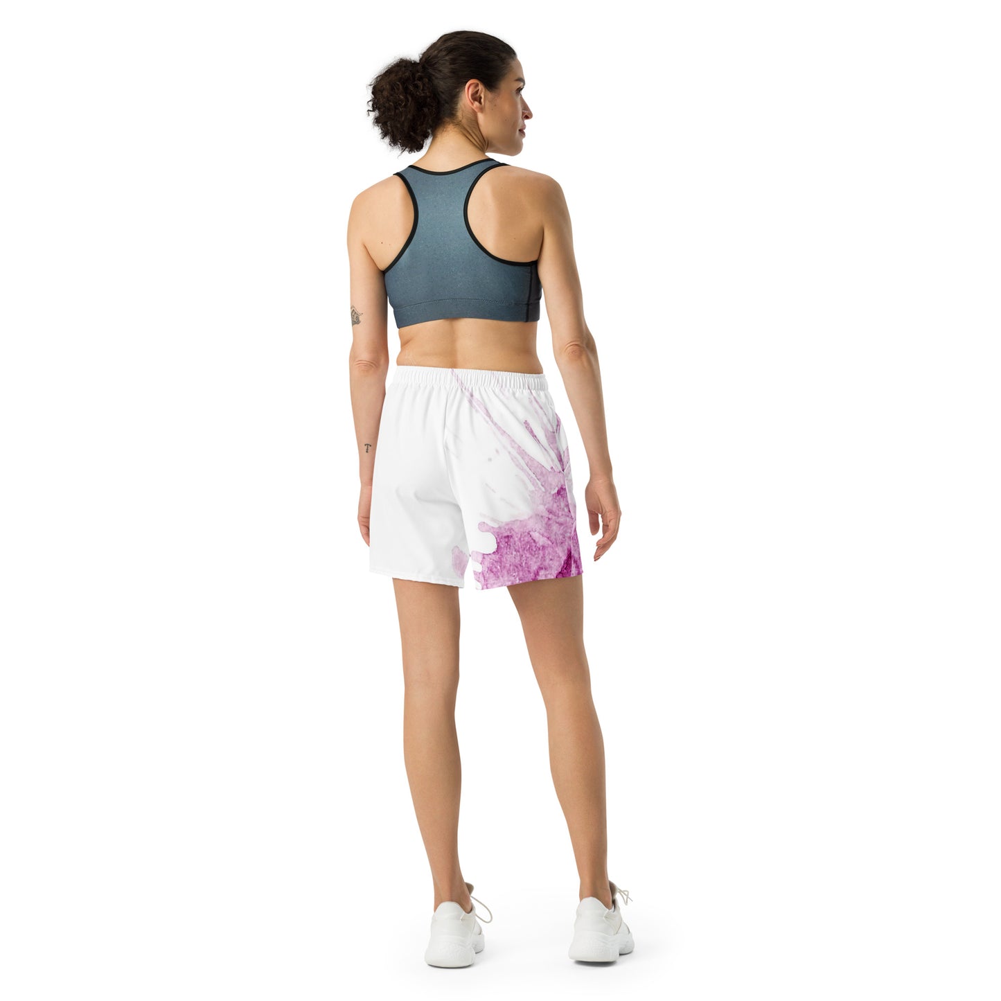 Watercolour Pink Splash - Unisex Athletic Shorts - iSAW Company