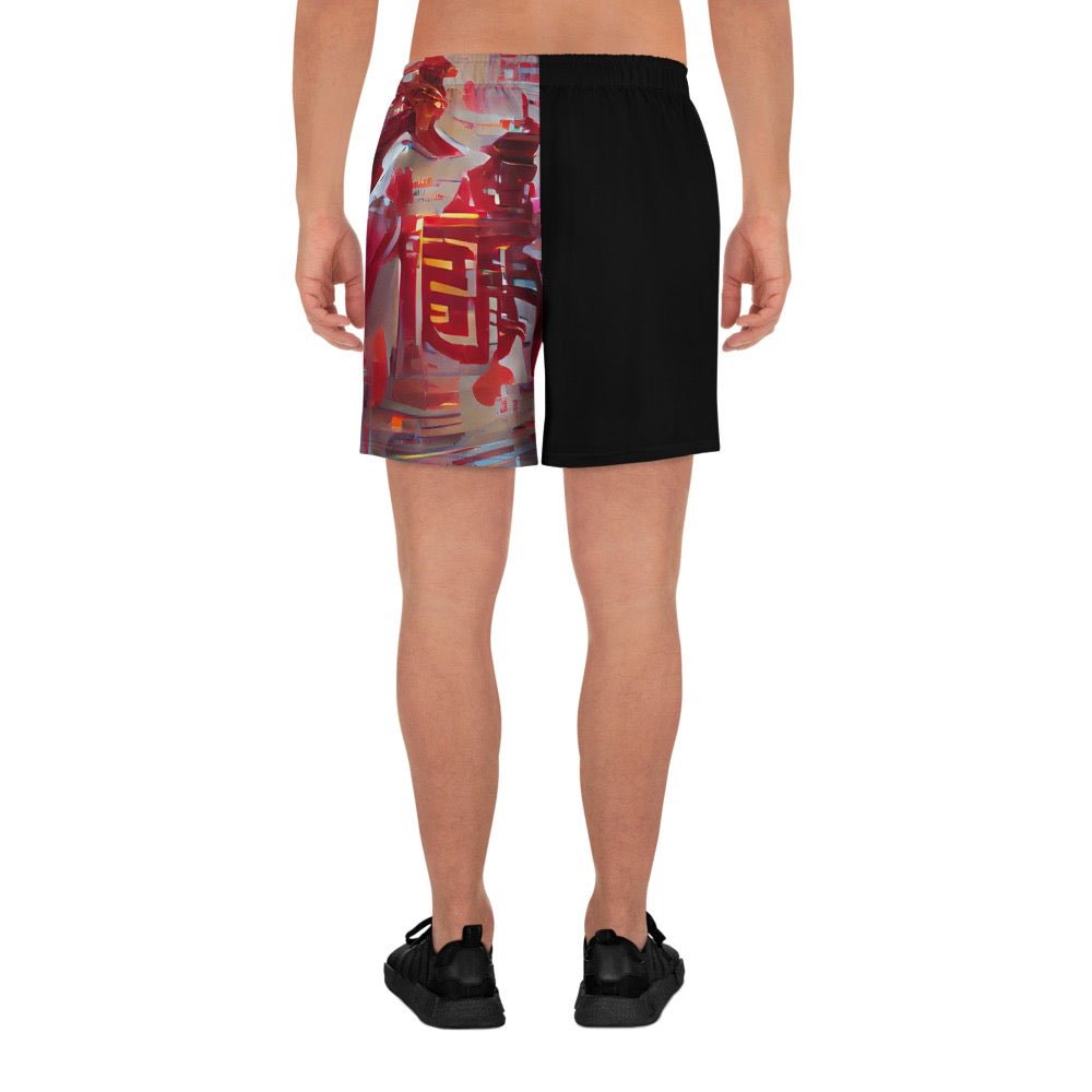 Half Black Half Báijiǔ - Unisex Athletic Shorts - iSAW Company