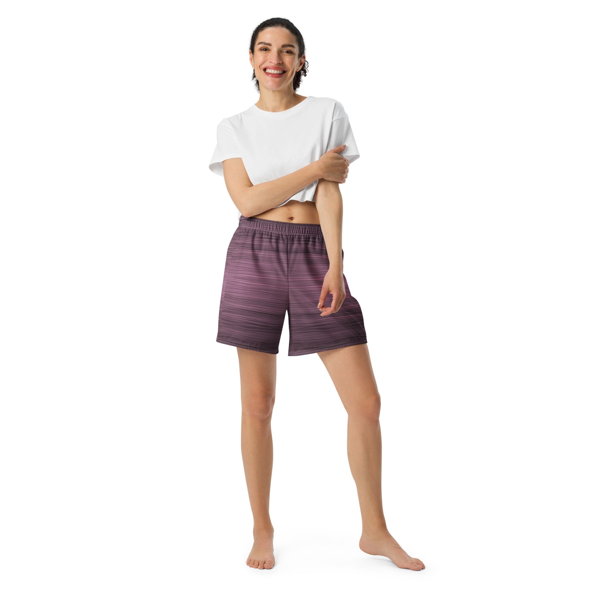 The Sleeping Yachts (at Evening) - Unisex Athletic Shorts - iSAW Company