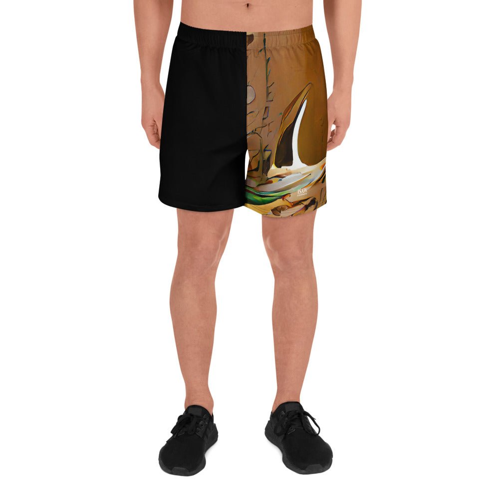 Half Black Half Gāolàng - Unisex Athletic Shorts - iSAW Company