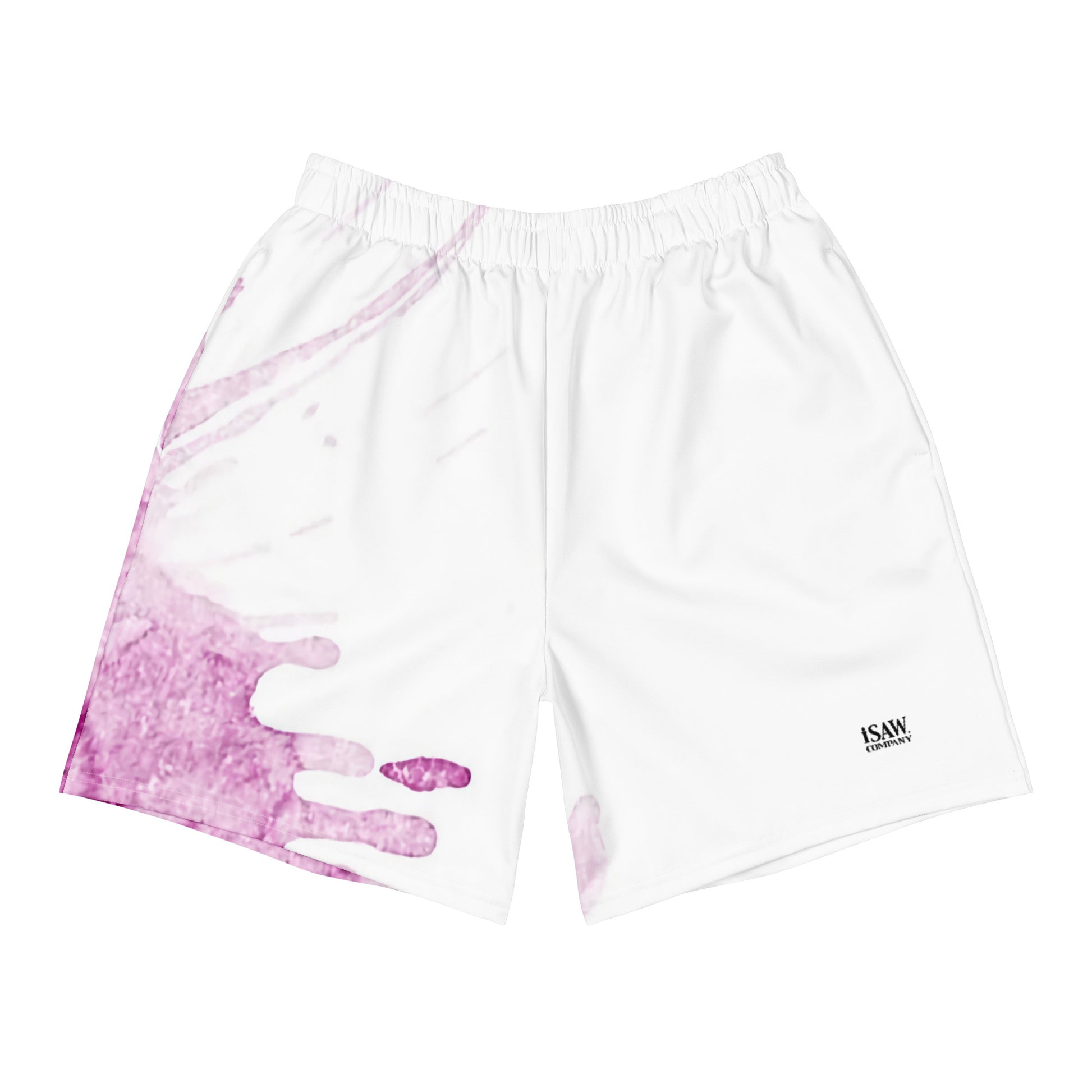 Watercolour Pink Splash - Unisex Athletic Shorts - iSAW Company