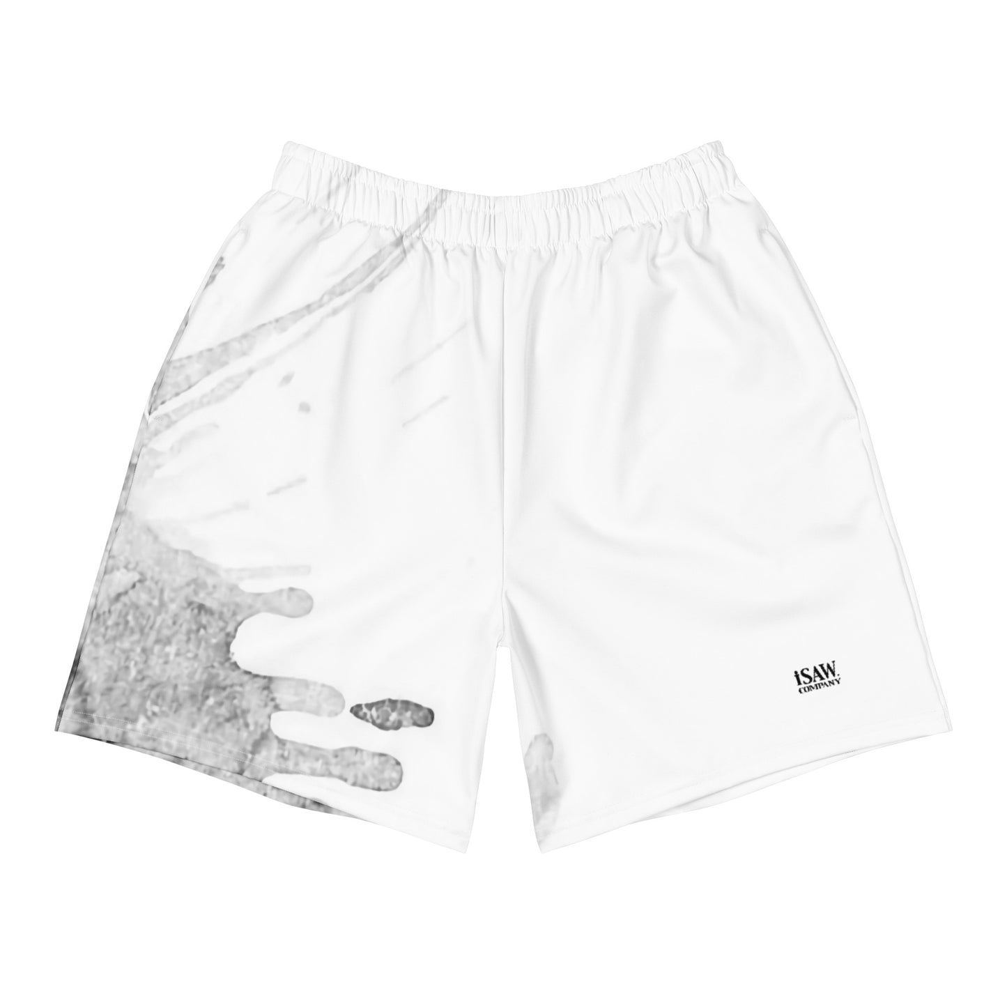 Watercolour Grey Splash - Unisex Athletic Shorts - iSAW Company