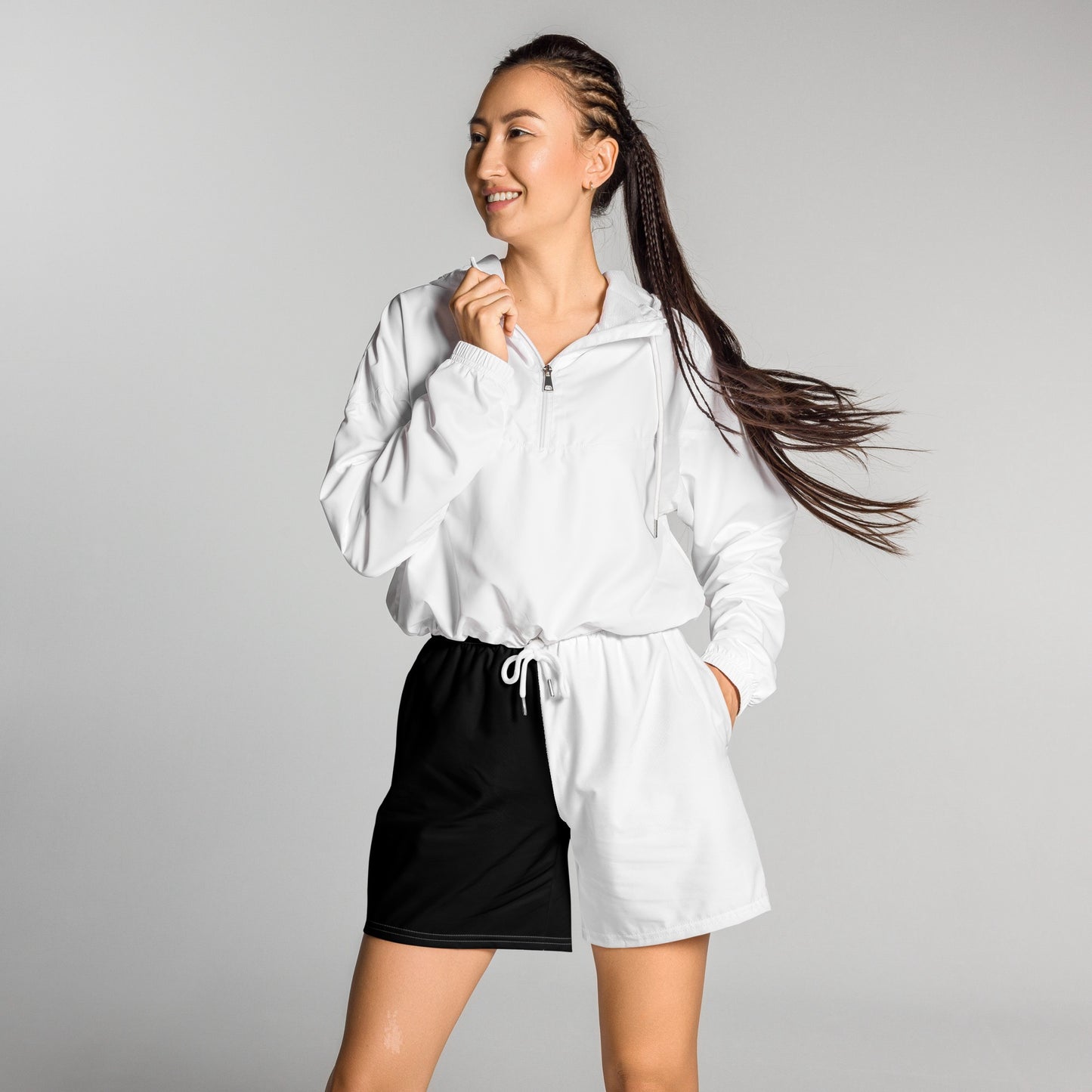 Half Black Half White - Unisex Athletic Shorts - iSAW Company