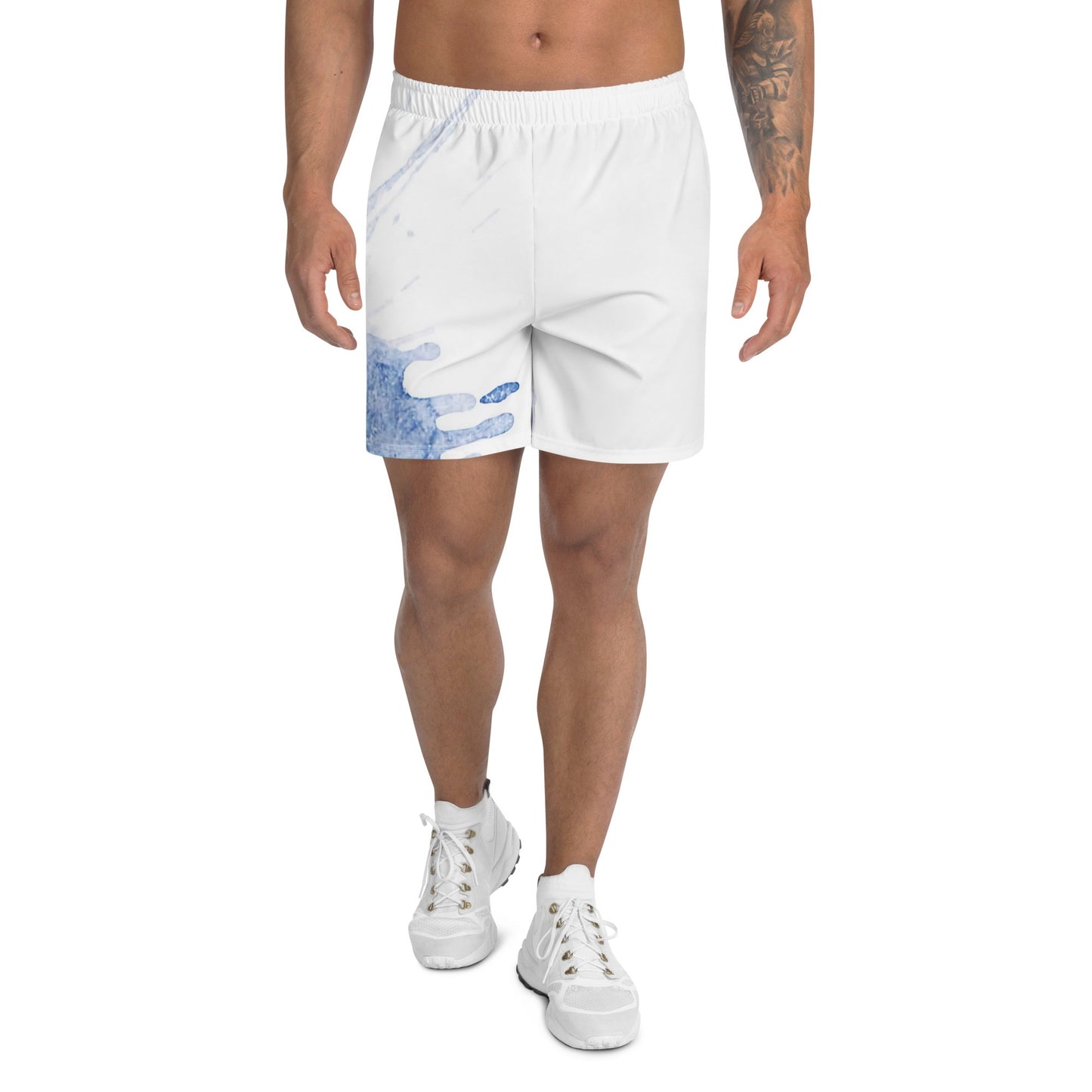 Watercolour Blue Splash - Unisex Athletic Shorts - iSAW Company