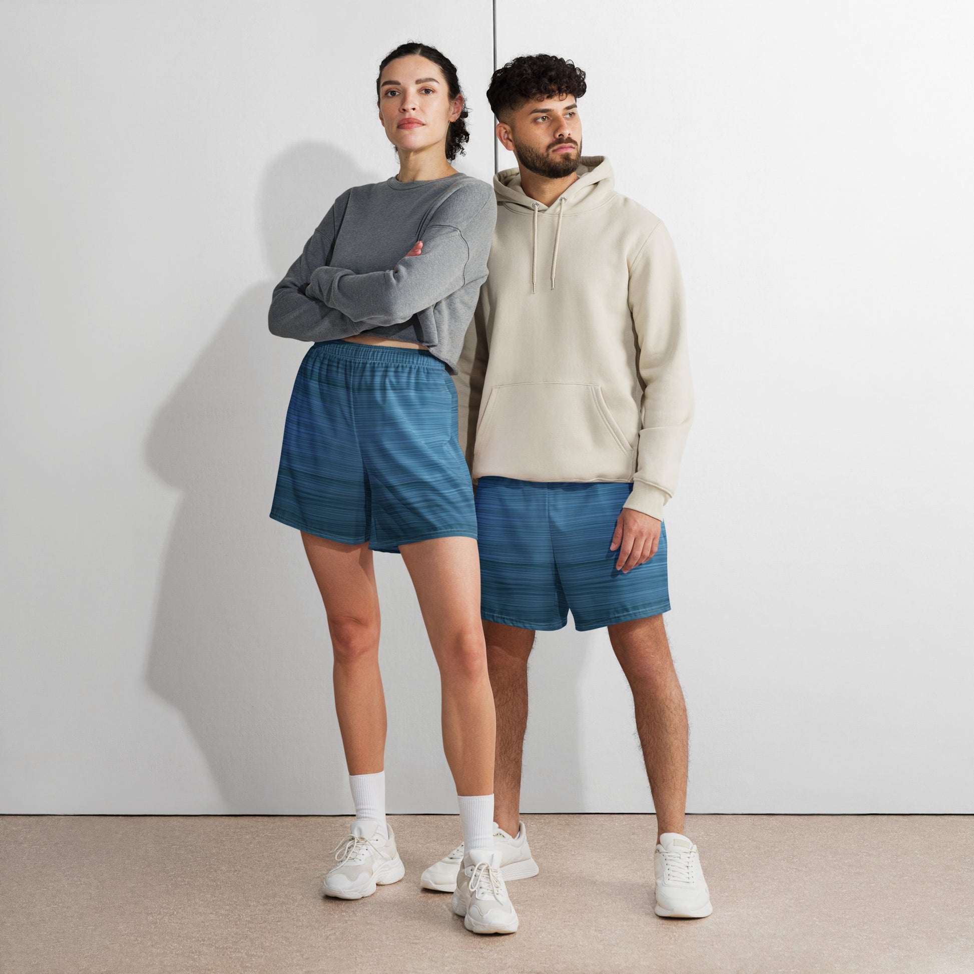 The Sleeping Yachts (at Morning) - Unisex Athletic Shorts - iSAW Company