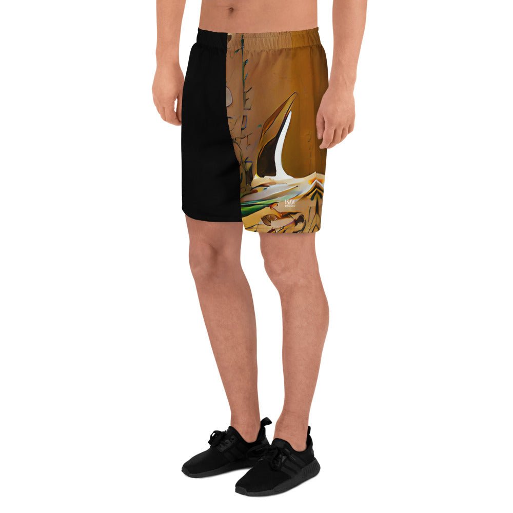 Half Black Half Gāolàng - Unisex Athletic Shorts - iSAW Company