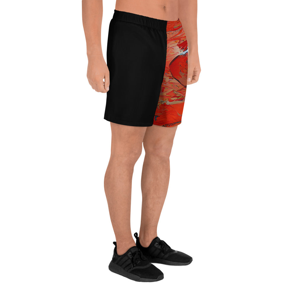 Half Black Half Hónghǎi - Mens Athletic Shorts - iSAW Company