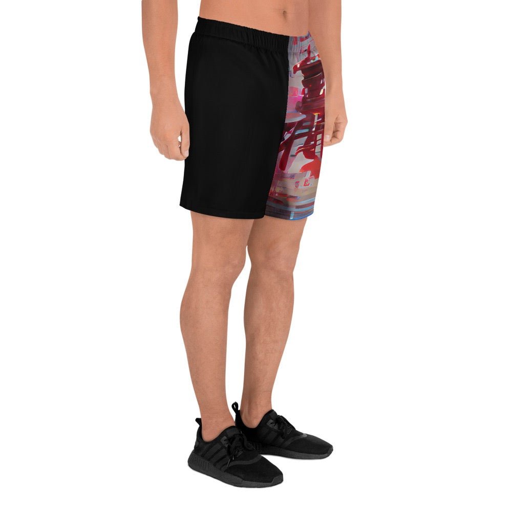 Half Black Half Báijiǔ - Unisex Athletic Shorts - iSAW Company