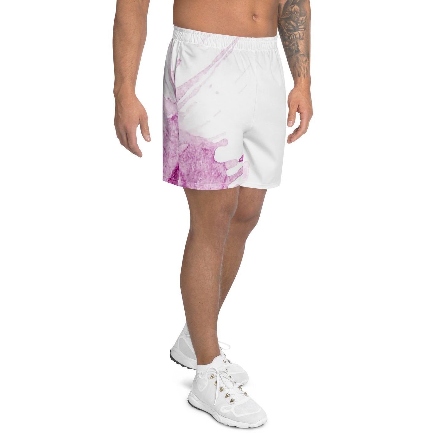 Watercolour Pink Splash - Unisex Athletic Shorts - iSAW Company