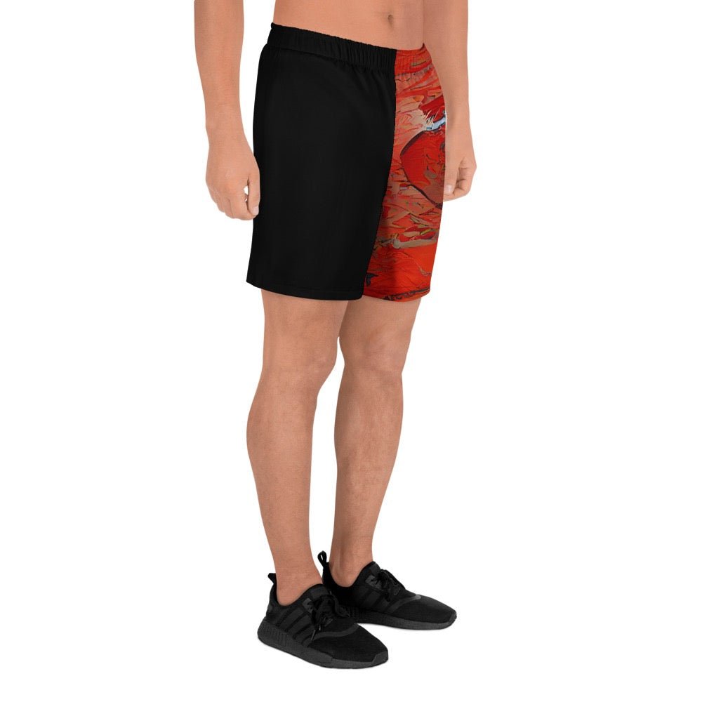 Half Black Half Hónghǎi - Unisex Athletic Shorts - iSAW Company