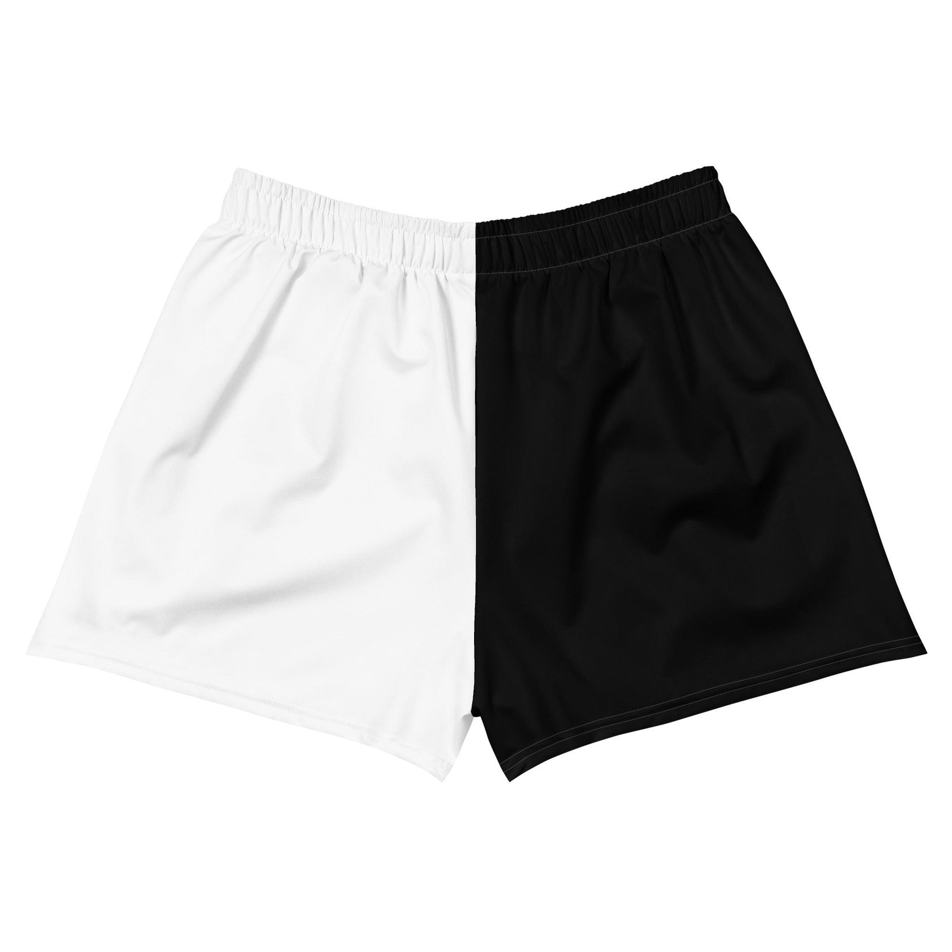 Half Black Half White - Womens Athletic Shorts - iSAW Company